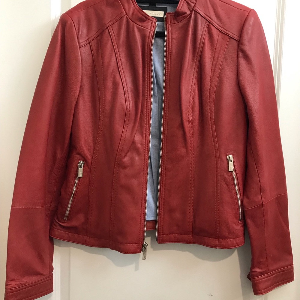 ✨Red Leather Jacket✨